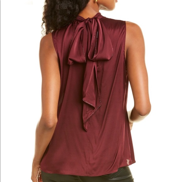 ST. JOHN COLLECTION Georgette Silk Halter Neck Top - Picture 9 of 12